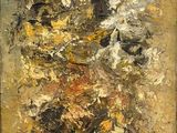 an image of a painting of a vase of flowers on a table
