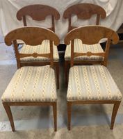 4 chaises de salle à manger anciennes, Style Biedermeir (Sue…
