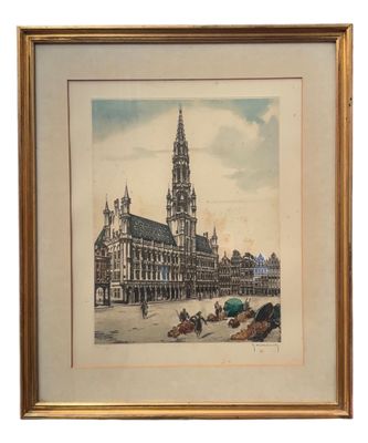 an image of a picture of a building with a clock tower