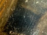 a close up of a metal object on a table