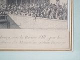 a picture of a picture of a crowd of people in a building