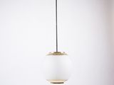 a close up of a light fixture hanging from a ceiling
