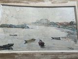 une image d'une peinture de bateaux sur l'eau