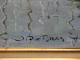 une image représentant un tableau sur lequel figurent des inscriptions, dans un cadre doré