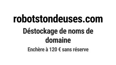 Nom de domaine robotstondeuses.