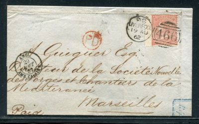 an old envelope with a picture of a man and a woman on it
