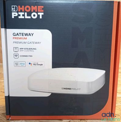 the box of the home pilot gateway gateway is open on the table