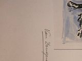 a picture of a drawing of a cat on a table