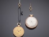 an image of a couple of watches hanging from a string