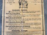 un vieux journal avec la photo d'un homme à cheval