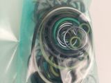 a bag of rubber bands in it on a table