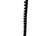 an image of a black plastic toothpick on a white background
