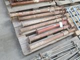 many different types of pipes and pipes on a pallet