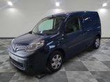 a picture of a blue van on a checkered floor