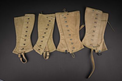 Guêtres US. Comprenant une paire en toile OD, paire homogène…