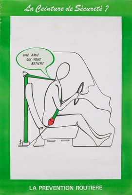 LA PREVENTION ROUTIERE Réunion de quatre affiches de prévent…
