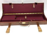 a suitcase that is open and sitting on a table