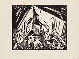 an image of a black and white drawing of a building