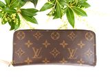 louis vuitton zippy wallet purse in brown