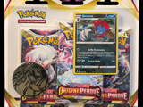 a box of pokemon cards with a picture of a person on it