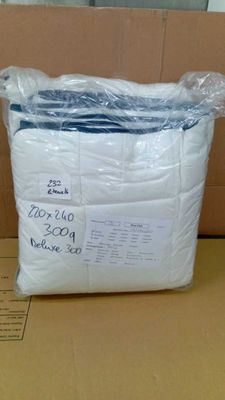 a bag of toilet paper sitting on top of a cardboard box
