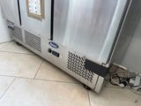 an image of a stainless steel freezer in a kitchen
