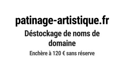 Nom de domaine patinage-artistique.