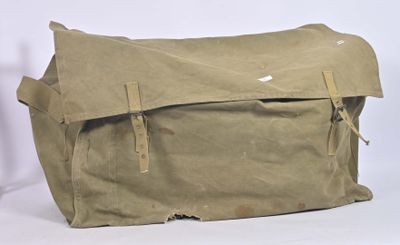a bag that is sitting on a white surface