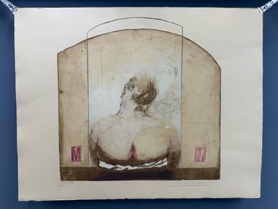 une photo d'un tableau représentant une femme assise sur une chaise