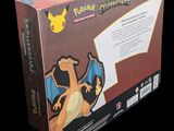 packaging for a pokemon figure is shown on a black background