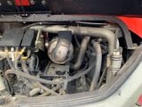 a close up of the engine of a car