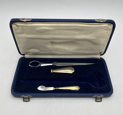 an image of a pair of scissors in a case on a table
