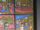 a picture of a painting on the wall of a building