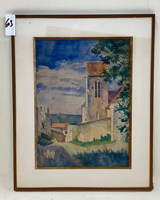 École française du XXe siècle. "Église de Saint-Léger-en-Yve…