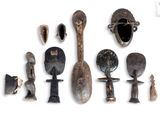 a lot of different items that are on a white surface