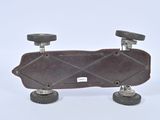 a skateboard that is sitting on top of a table