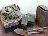 many items that are on the floor next to each other