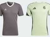 a couple of shirts that are next to each other on a white background