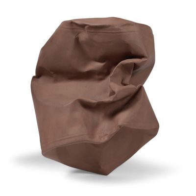 sac en papier brun sur fond blanc, avec une découpe pour le texte