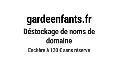 Nom de domaine gardeenfants.fr.