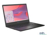 the laptop is open and ready to be used on the desk