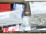 a box with a bunch of items inside of it