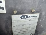 a close up of a metal box with a sign on it