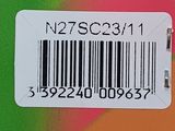 a picture of a barcode on a colorful background