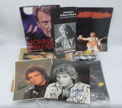 une collection d'albums de Johnny Hallyday