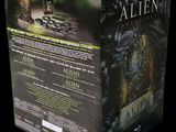 the alien dvd box set includes an alien figure and an alien figurine