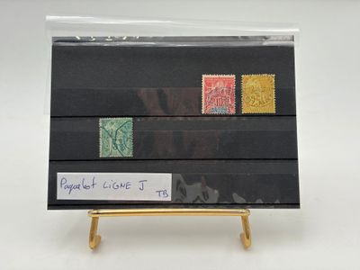 ANCIENNES COLONIES FRANCAISES. Réunion de 3 timbres oblitéré…