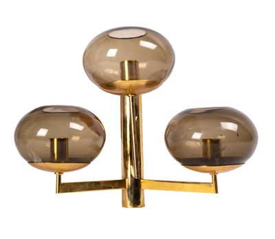 D'après SCIOLARI Gaetano (1927-1994), applique en laiton et …