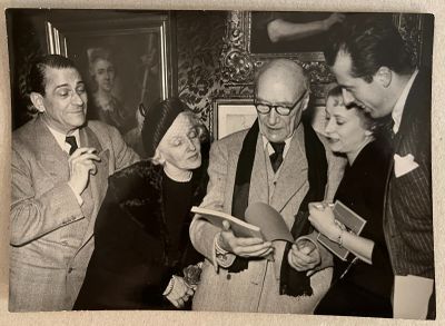 Photographe inconnu. André Gide, répétition de la pièce Les …