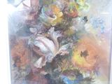 a picture of a painting of flowers in a vase